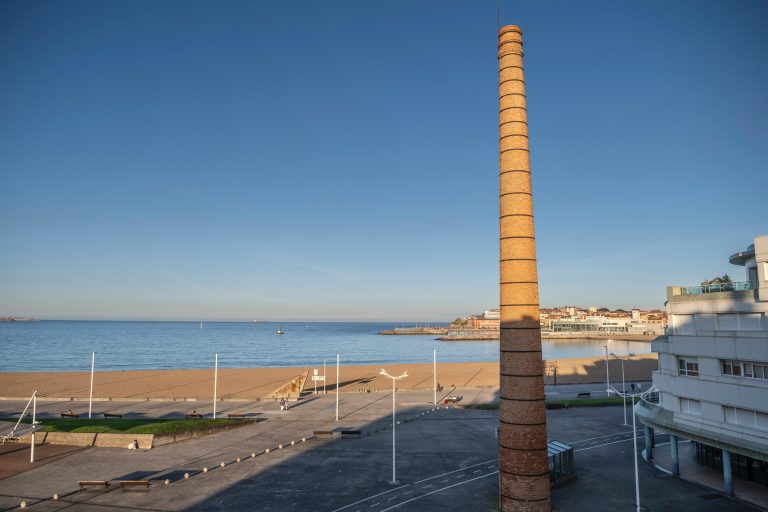 piso en gijon playa terraza mar